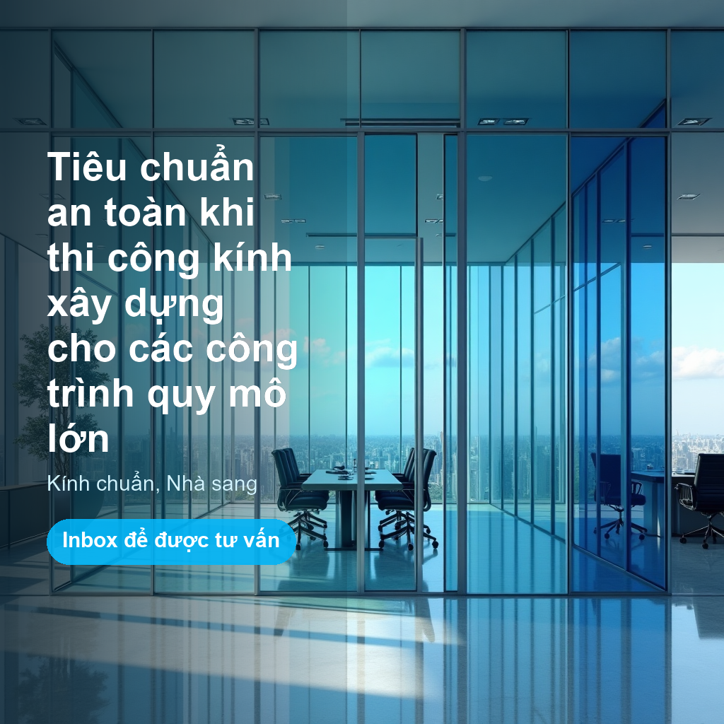 Tiêu chuẩn an toàn khi thi công kính xây dựng cho các công trình quy mô lớn