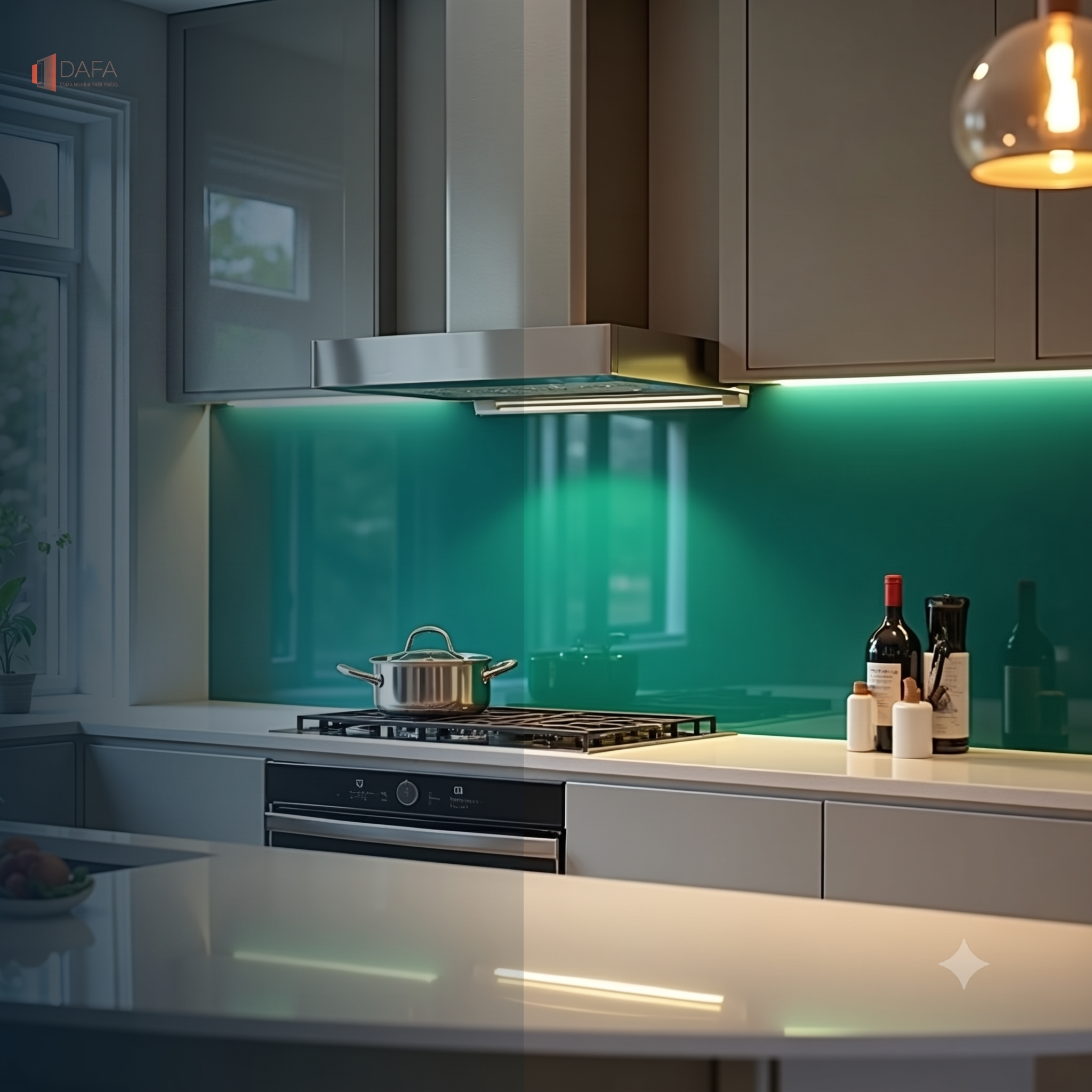 Những lưu ý quan trọng khi lắp đặt kính ốp bếp gia chủ cần nắm rõ