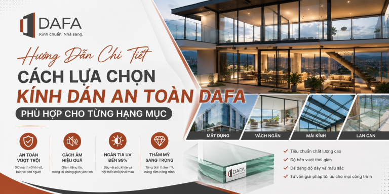 Hướng Dẫn Chi Tiết Cách Lựa Chọn Kính Dán An Toàn DAFA Phù Hợp Cho Từng Hạng Mục