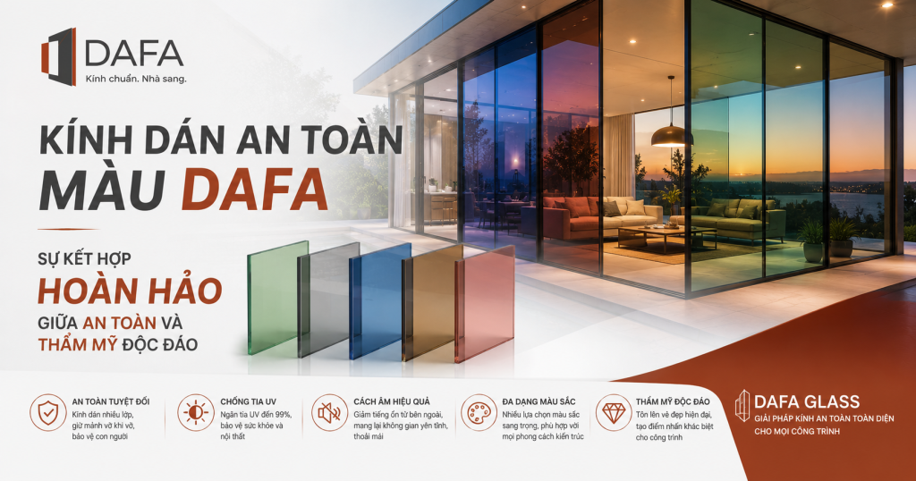 Kính Dán An Toàn Màu DAFA: Sự Kết Hợp Hoàn Hảo Giữa An Toàn Và Thẩm Mỹ Độc Đáo