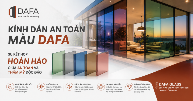 Kính Dán An Toàn Màu DAFA: Sự Kết Hợp Hoàn Hảo Giữa An Toàn Và Thẩm Mỹ Độc Đáo