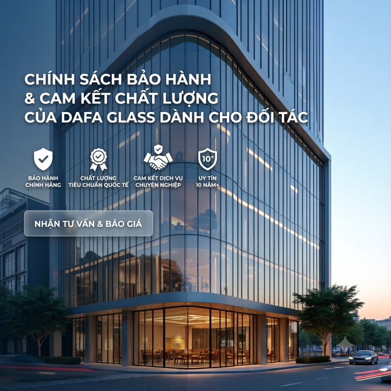 Chính sách bảo hành và cam kết chất lượng của DAFA Glass dành cho đối tác