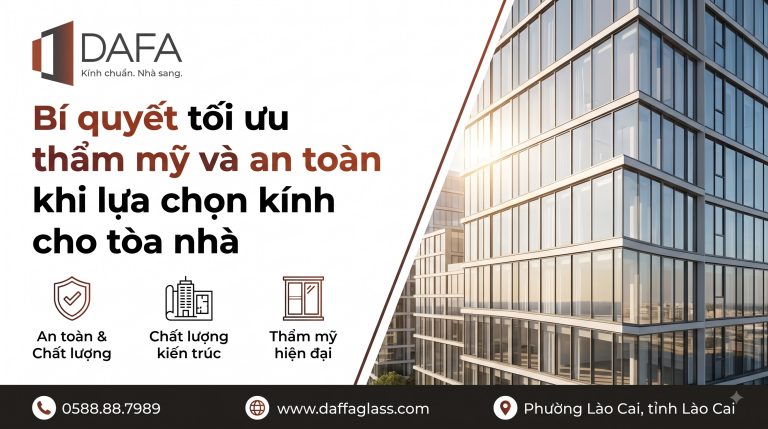 Bí quyết tối ưu thẩm mỹ và an toàn khi lựa chọn kính cho tòa nhà