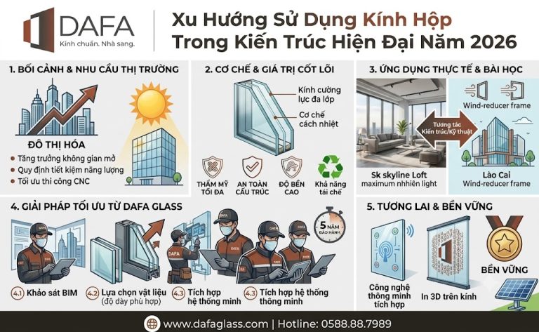 Xu Hướng Sử Dụng Kính Hộp Trong Kiến Trúc Hiện Đại Năm 2026