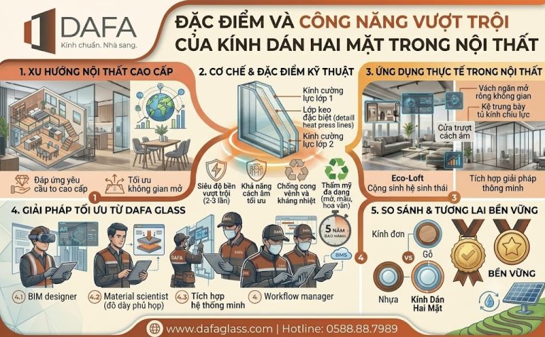 Đặc Điểm Và Công Năng Vượt Trội Của Kính Dán Hai Mặt Trong Nội Thất